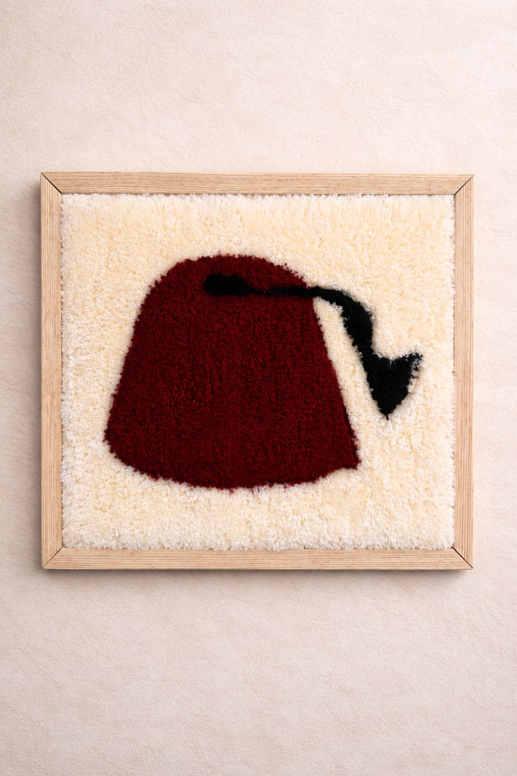 création textile artisanale tufting réalisée à Marrakech